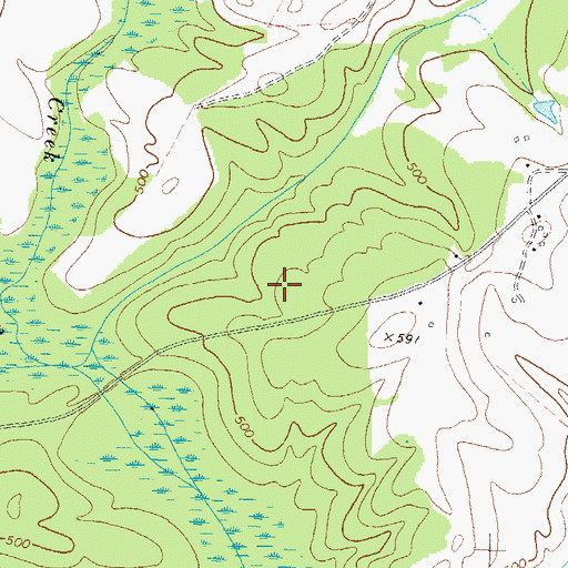 Topographic Map of Thompson Dam, GA