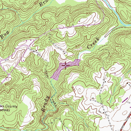 Topographic Map of Reservoir 17, GA