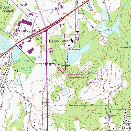 Topographic Map of Barnes Lake Dam, GA