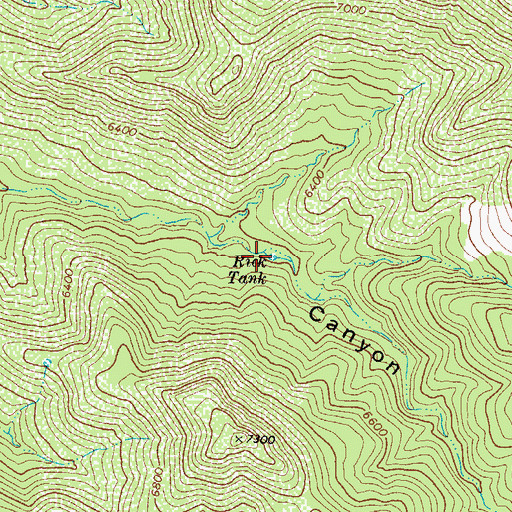 Topographic Map of Rick Tank, AZ