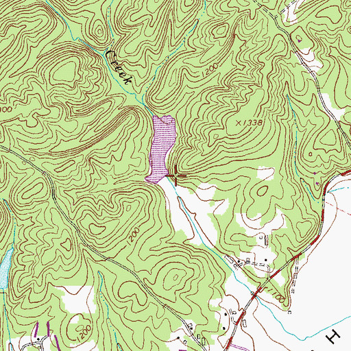 Topographic Map of Etowah River Watershed Dam Number 13, GA