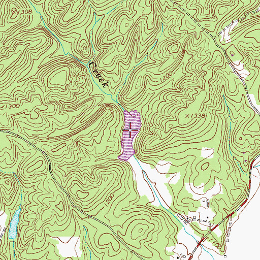 Topographic Map of Head Lake, GA