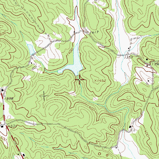 Topographic Map of Etowah River Watershed Dam Number 22, GA