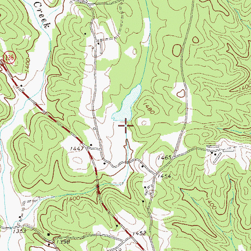 Topographic Map of Etowah River Watershed Dam Number 23, GA