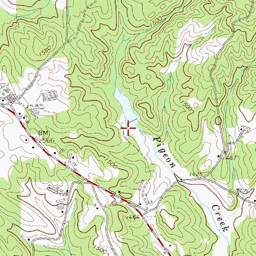 Topographic Map of Etowah River Watershed Dam Number 24, GA