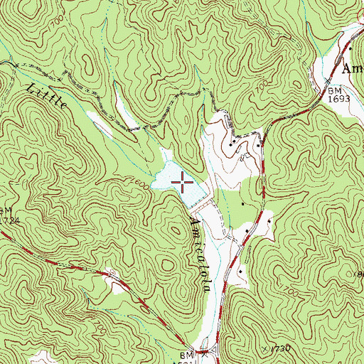 Topographic Map of Kincaid Lake, GA