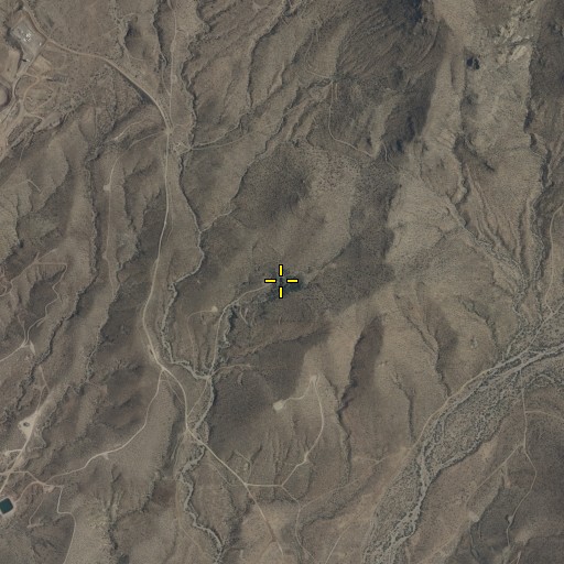 Aerial/Satellite Image of Cottonwood Spring, AZ