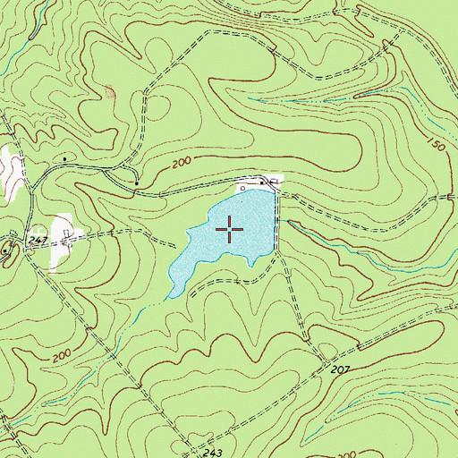 Topographic Map of Horseshoe Pond, GA