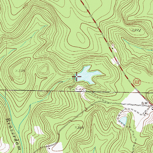 Topographic Map of Hall Lake, GA
