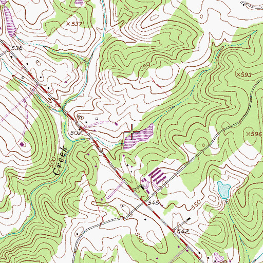 Topographic Map of Hulett Dam, GA