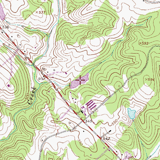Topographic Map of Hulett Lake, GA