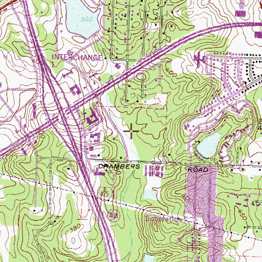 Topographic Map of Vfw Lake, GA