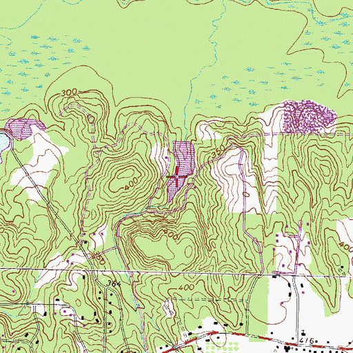 Topographic Map of Sikes Lake, GA