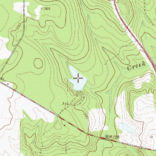 Topographic Map of Seville Lake, GA