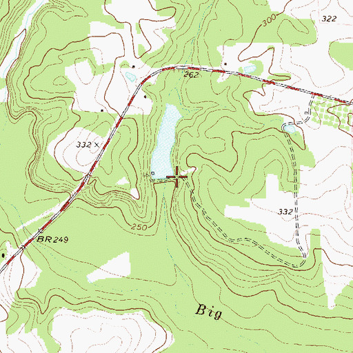 Topographic Map of Lawson Lake Dam, GA