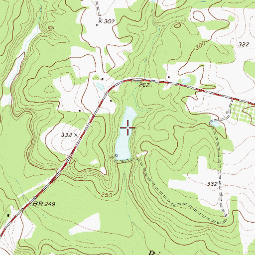 Topographic Map of Lawson Lake, GA