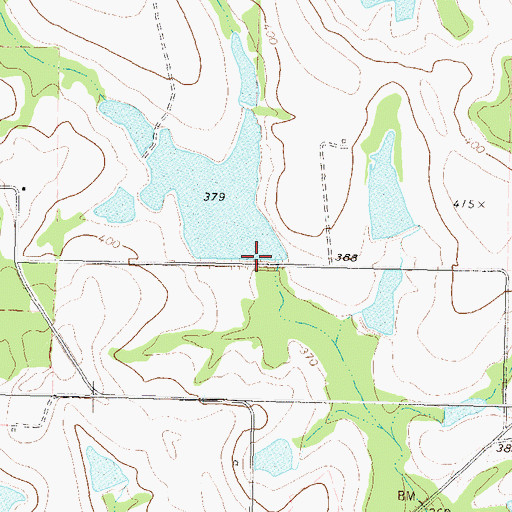 Topographic Map of Conner Lake Dam, GA