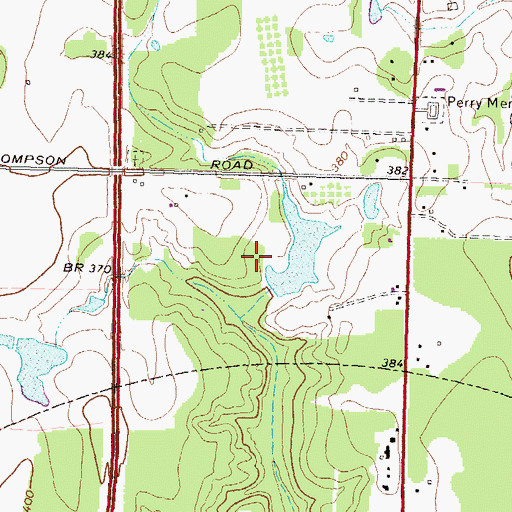 Topographic Map of Hackney Lake Dam, GA
