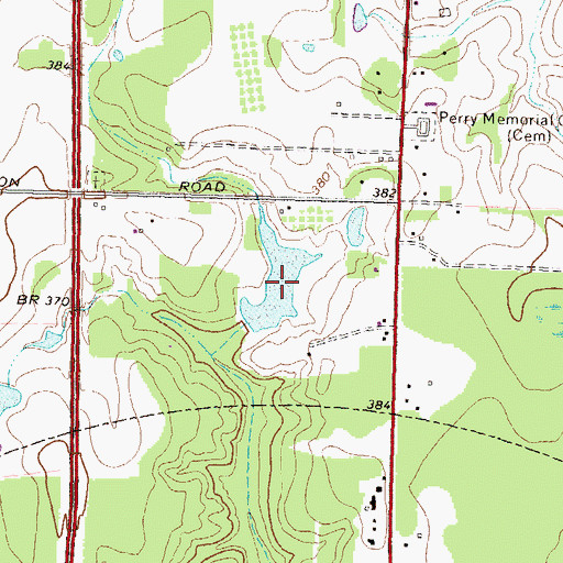 Topographic Map of Hackney Lake, GA