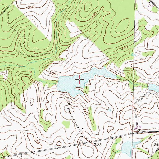 Topographic Map of Franklin Pond, GA