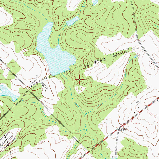 Topographic Map of Jones Pond, GA