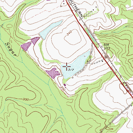 Topographic Map of Jamieson Pond, GA