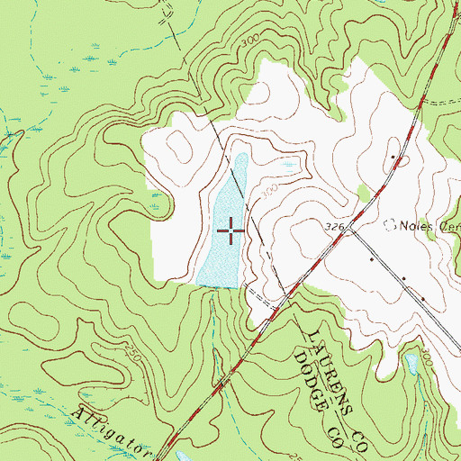 Topographic Map of McCollogh Pond, GA