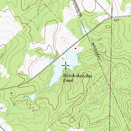 Topographic Map of Floyd Lake, GA