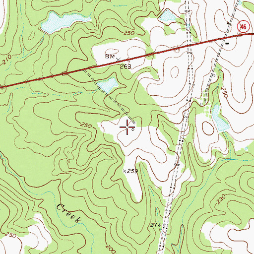 Topographic Map of Trumell Pond, GA