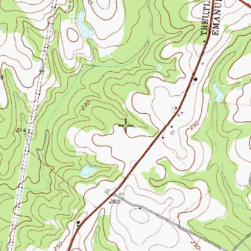 Topographic Map of Dykes Pond Dam, GA