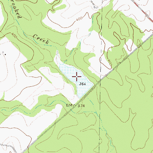 Topographic Map of Land Lake, GA