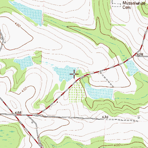 Topographic Map of Williams Lake Dam Two, GA