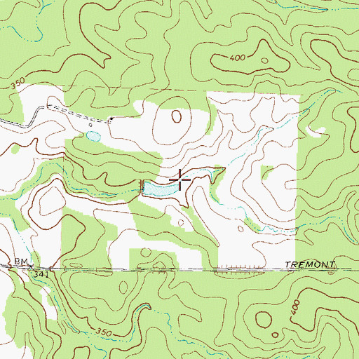 Topographic Map of Brannon Lake, GA