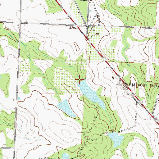 Topographic Map of Carden Pond Dam, GA