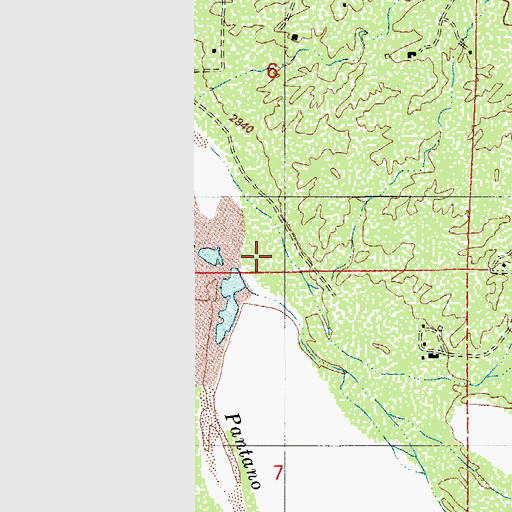 Topographic Map of Rincon Creek, AZ
