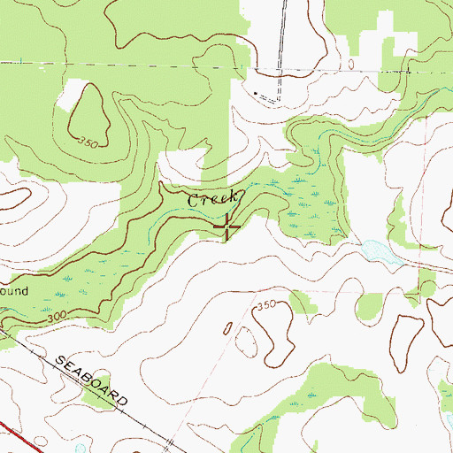 Topographic Map of J B Riner Dam, GA