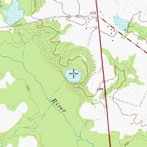 Topographic Map of East Pond, GA