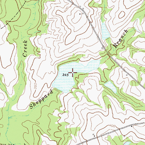 Topographic Map of Boatright Lake, GA