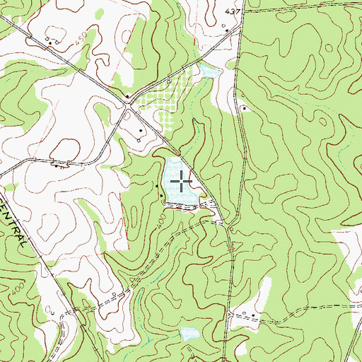 Topographic Map of Segars Lake, GA