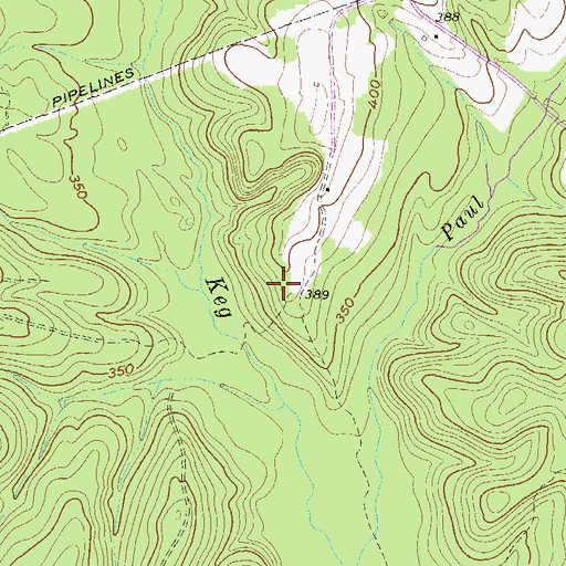 Topographic Map of Shephard Lake Dam, GA