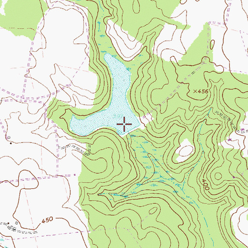 Topographic Map of Walker Pond Dam, GA