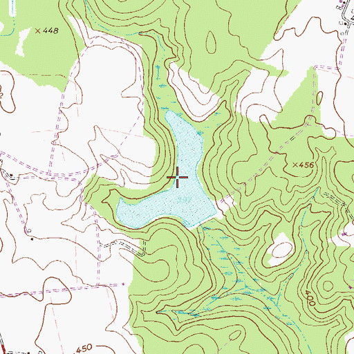 Topographic Map of Walker Pond, GA