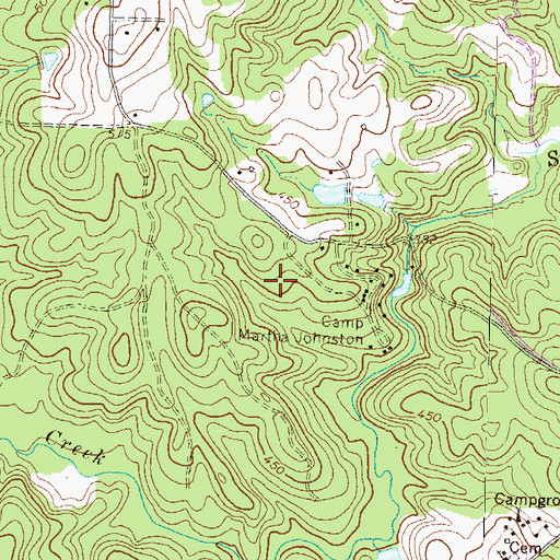 Topographic Map of Herds Pond, GA