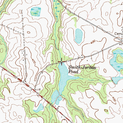Topographic Map of Smith-Jordan Pond Dam, GA