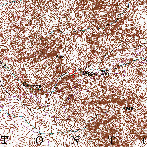 Topographic Map of Ripper Spring, AZ