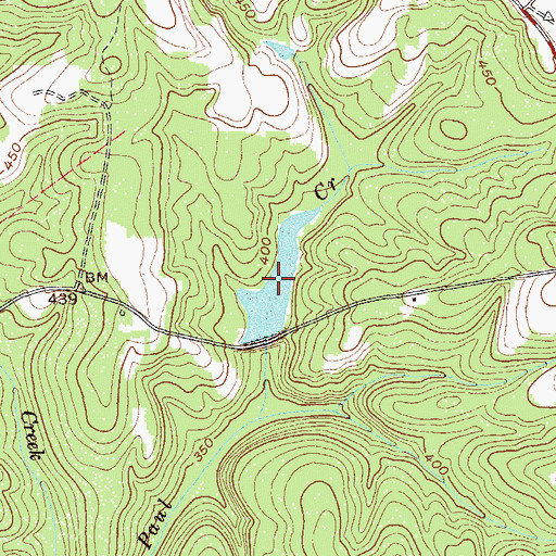 Topographic Map of Ralph Walker Lake, GA