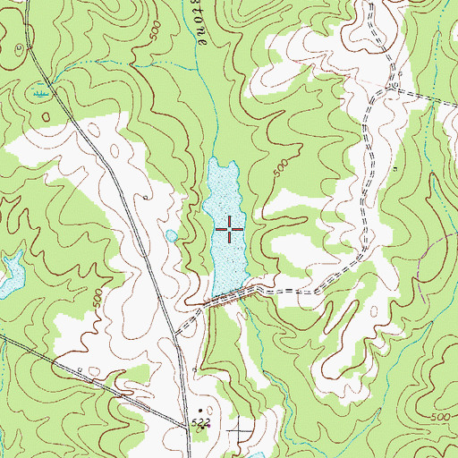 Topographic Map of Reservoir 14, GA