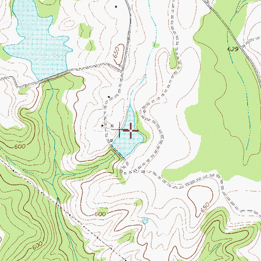 Topographic Map of Shivers Lake Two, GA