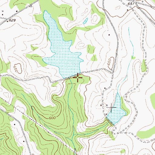 Topographic Map of Shivers Dam Number One, GA