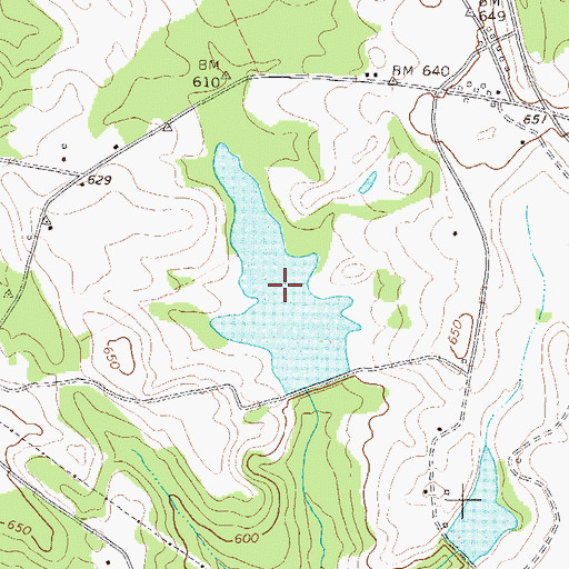 Topographic Map of Shivers Lake Number One, GA